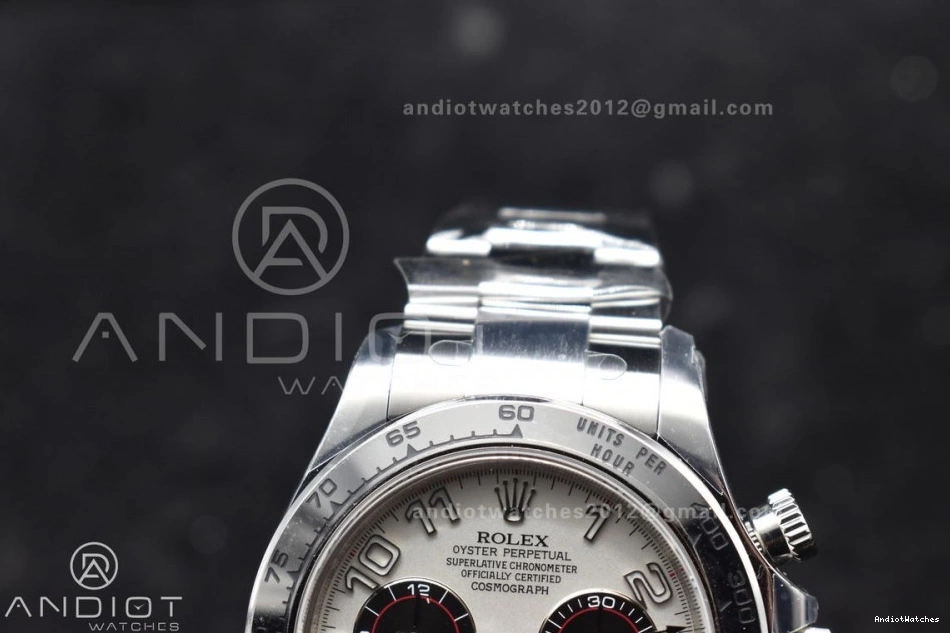 Supportive V SS Markers 1:1 Bracelet SA4130 Best 116509 on White 744 Dial Clean Edition Arabic Daytona 0401